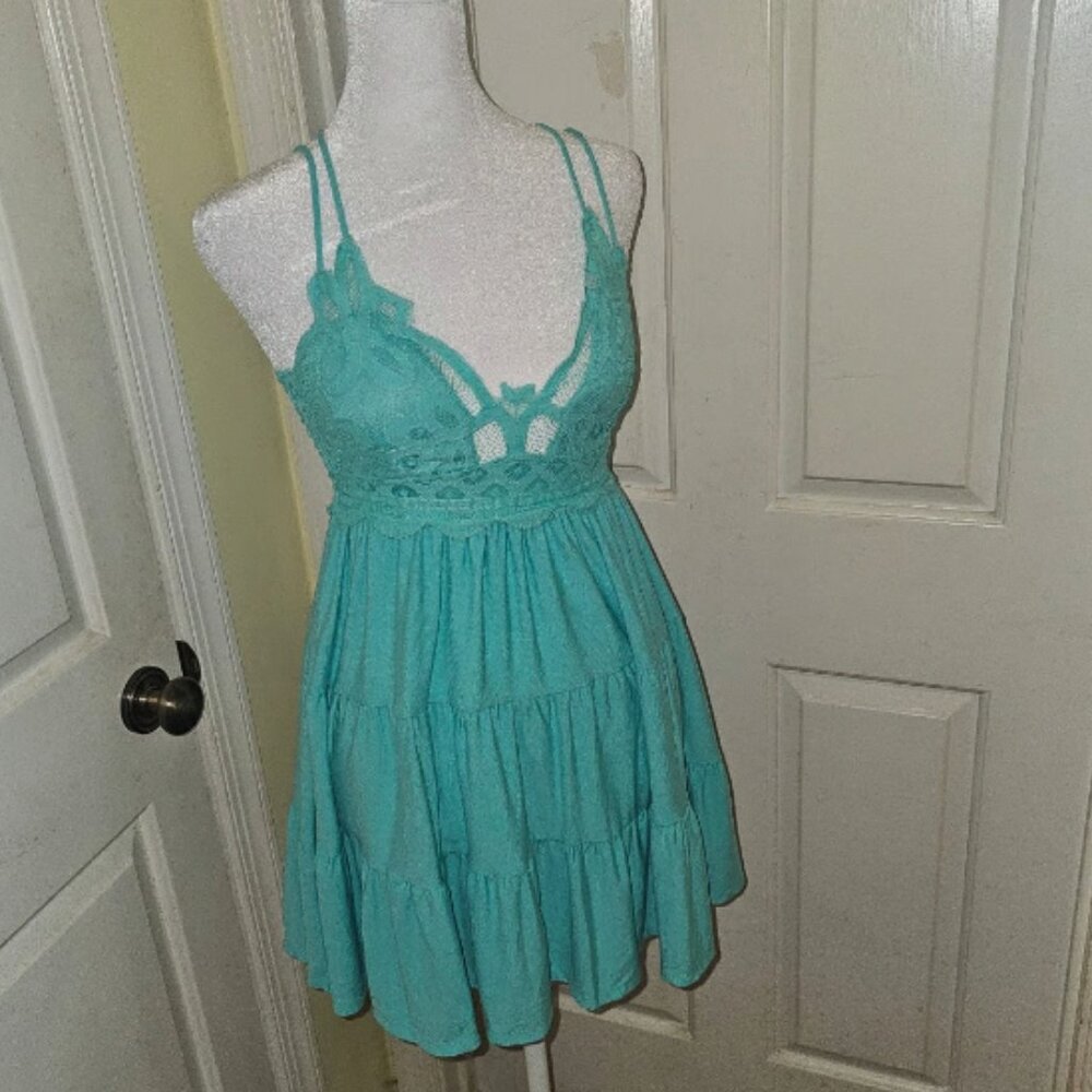 Mint Colored ZENANA Lace Dress